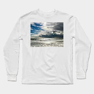 Kite Surfing on a Windy Day Long Sleeve T-Shirt